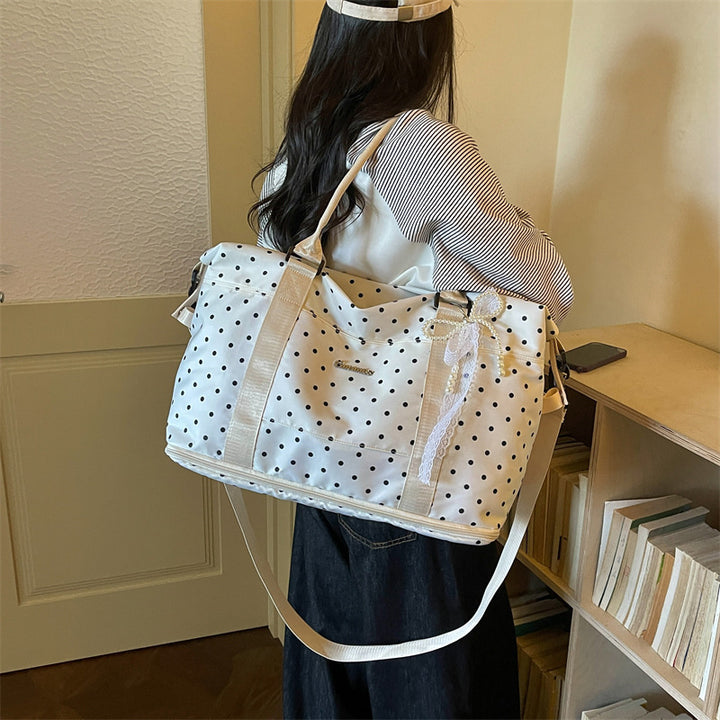 Chic Polka Dot Weekend Duffel Bag Kalsten