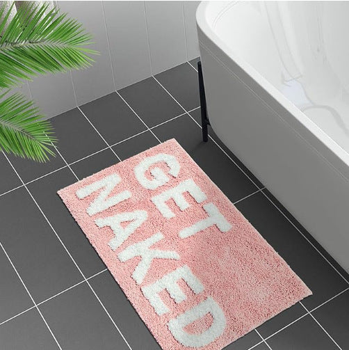 Plush Leaf-Design Bath Mat Kalsten