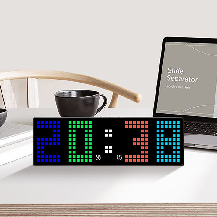 Digital LED alarm clock with color change Kalsten