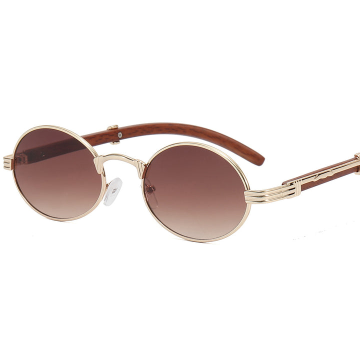 Women's round designer sunglasses with innovative metal frame Kalsten