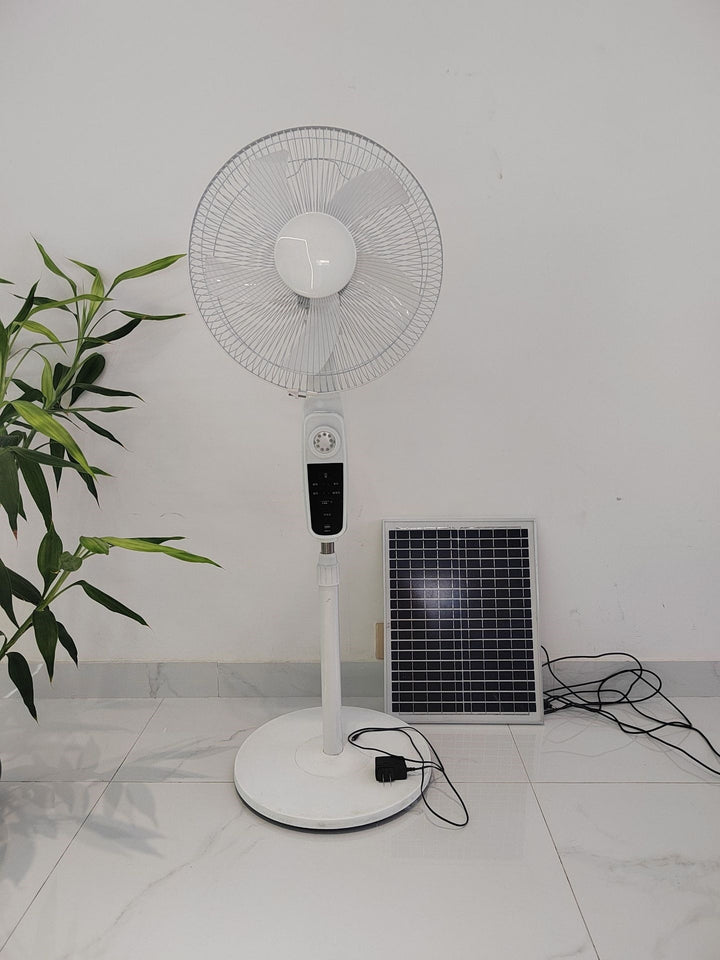 Unisex Solar-Powered Stand Fan with Smart Control Kalsten
