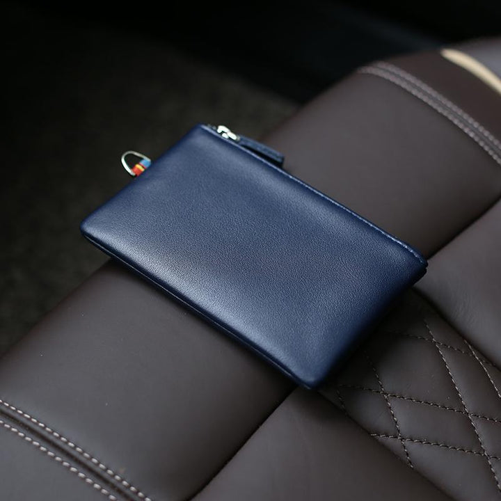 Zippered Leather Cardholder Kalsten