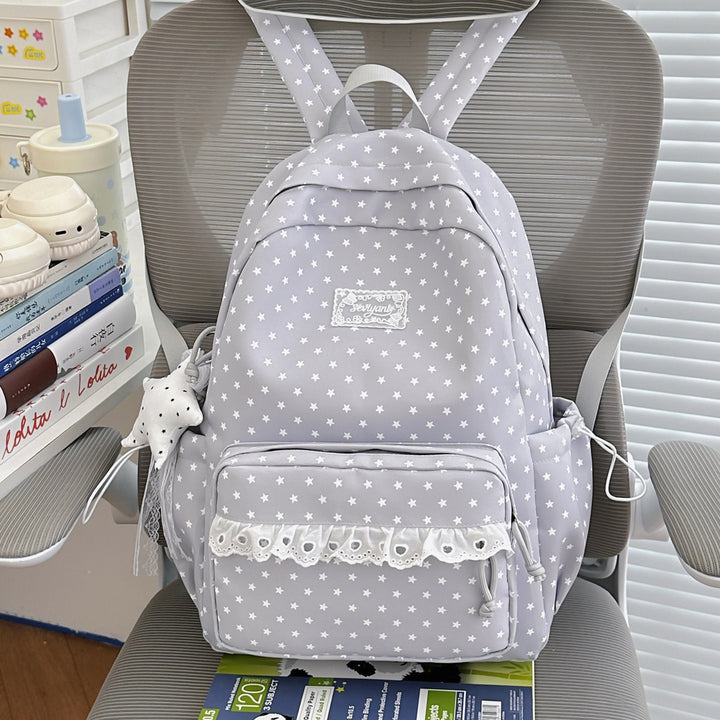 Playful Star-Printed Backpack Kalsten