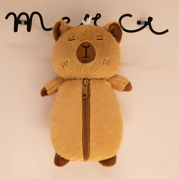 Cozy plush floor seat pouf in cat shape with shape-retaining filling
