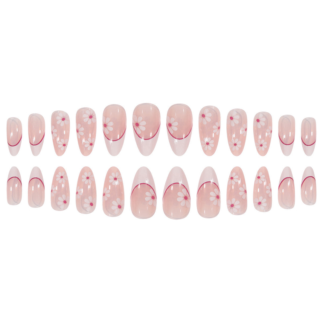 Artistic Floral Press-On Nail Design Kalsten