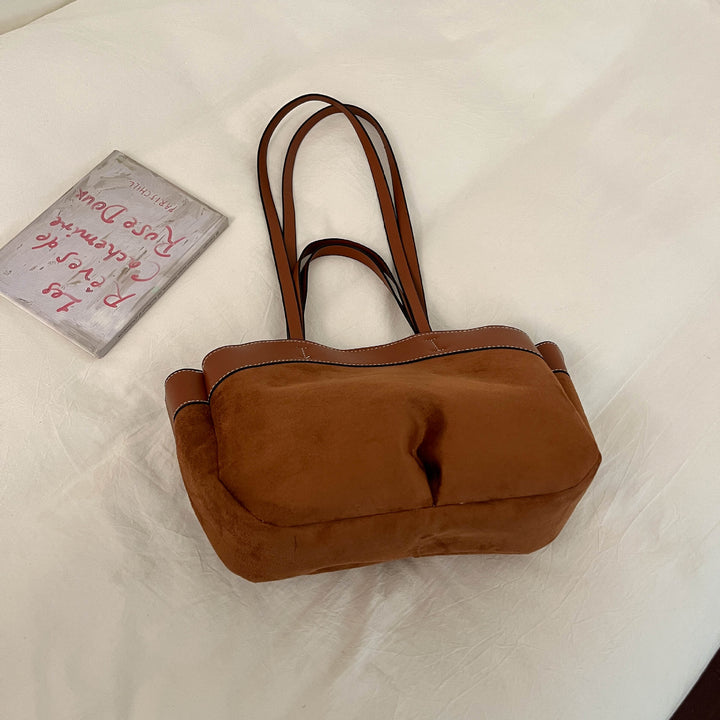 Suede Shopper Tote Bag