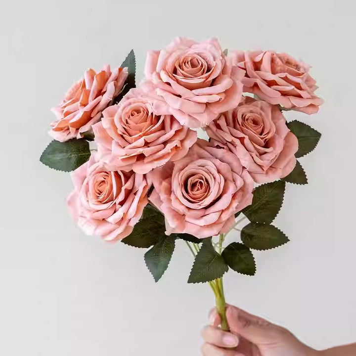 Lifelike Decorative Rose Bouquet