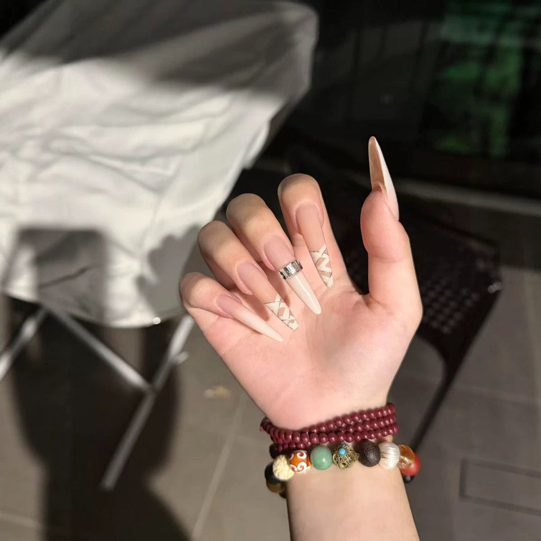 Long Stiletto Press-On Nail Extensions
