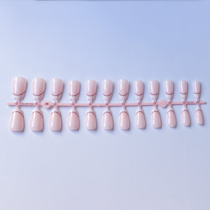 Elegant French Tip Acrylic Nail Art