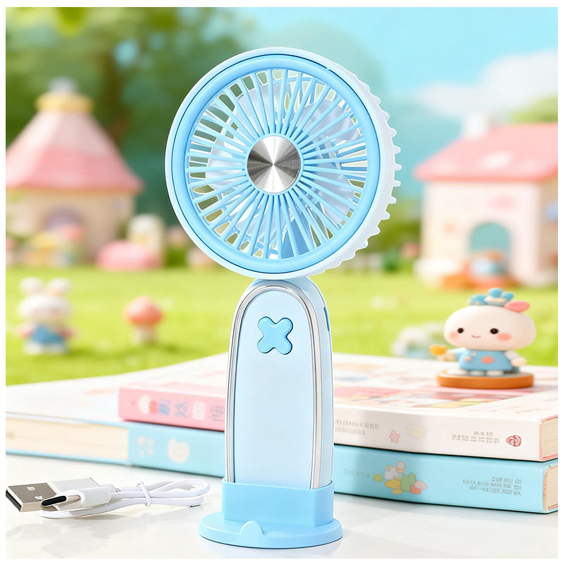 Women portable mini fan with USB charging function and ergonomic design Kalsten