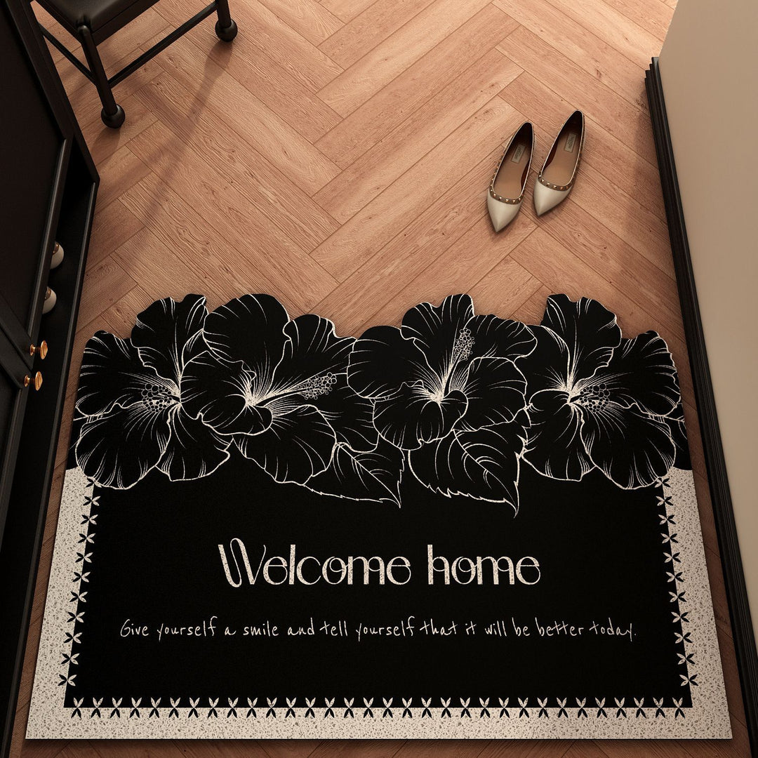 Floral Welcome Mat