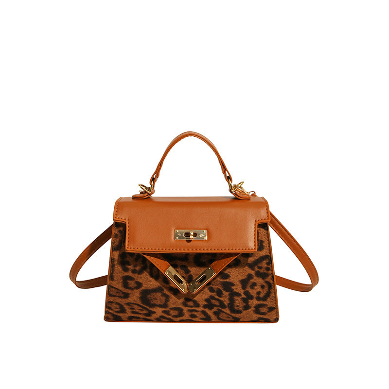 Animal Print Structured Handbag