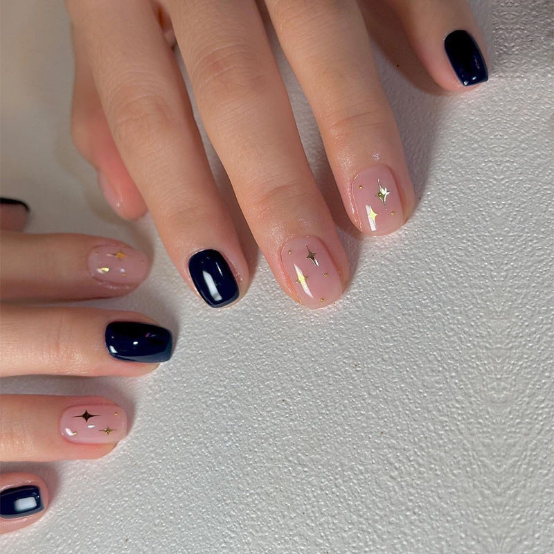 Elegant Stiletto Press-On Nail Art with Rhinestone Accents Kalsten