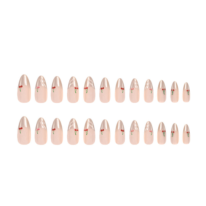 Exquisite nail art with cherry details Kalsten