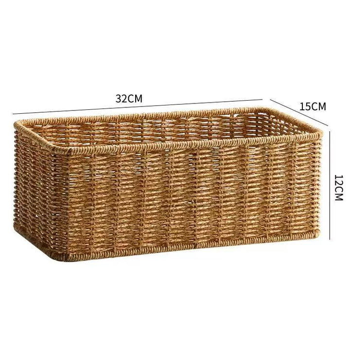 Rectangular Handwoven Storage Basket Kalsten