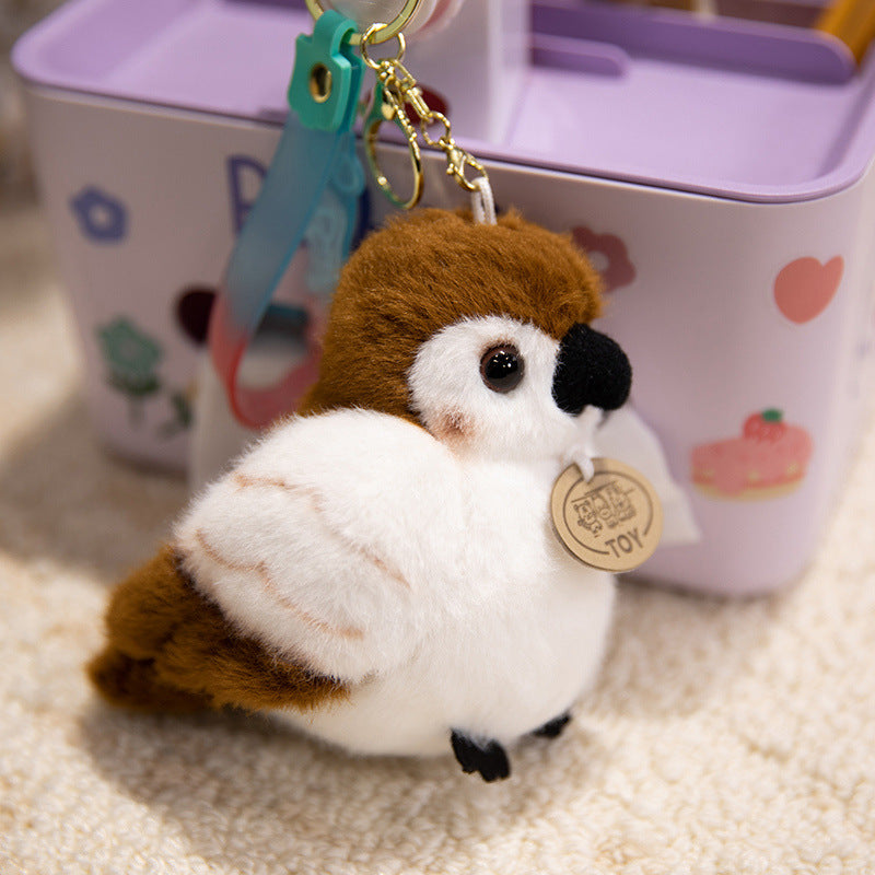 Plush Shoulder-Sitting Toucan Clip-On Companion with Metal Clip and Soft Huggable Body Kalsten