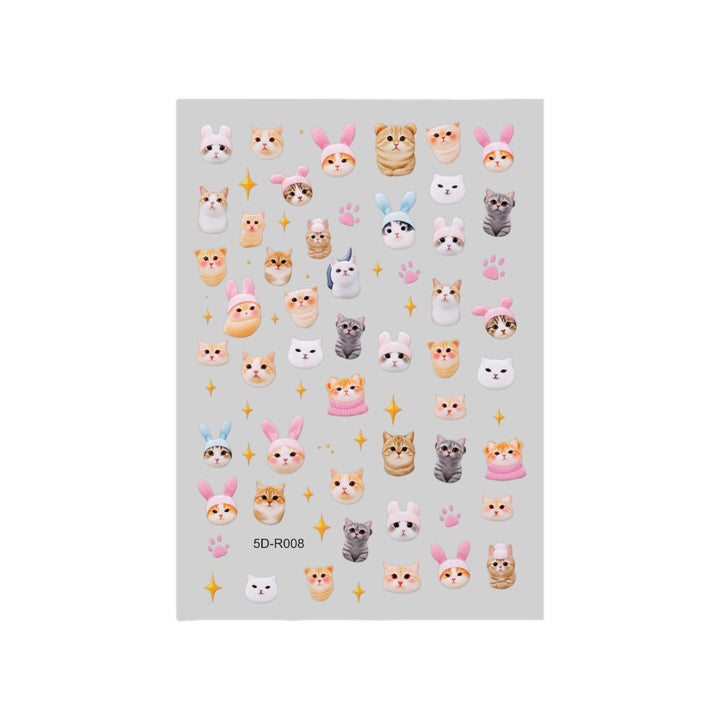 Cute Elephant Nail Art Stickers