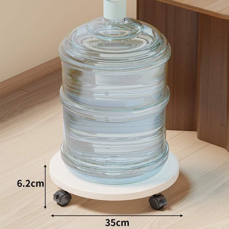 Rolling Wooden Bottle Dolly with Smooth Swivel Casters