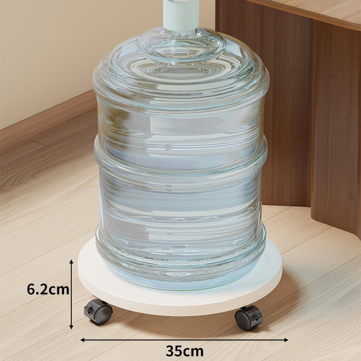 Rolling Wooden Bottle Dolly with Smooth Swivel Casters