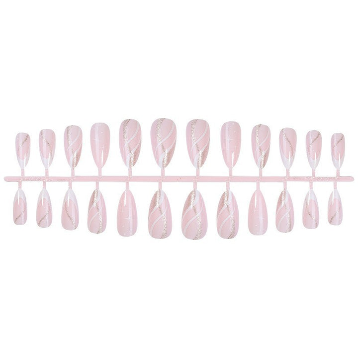 Nail art set with elegant geometric accents Kalsten