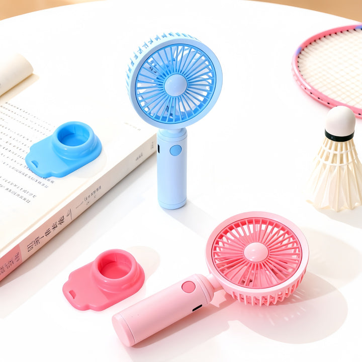 Ladies portable handheld fan with integrated spray function and USB charging port Kalsten