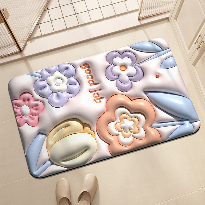 Cute Panda-Themed Bath Mat