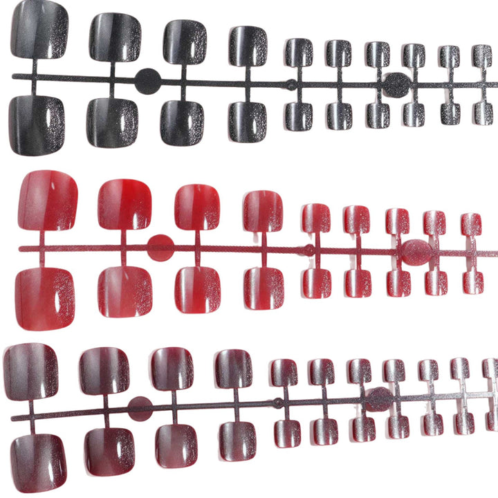 Glittery Pedicure Press-On Nails Kalsten