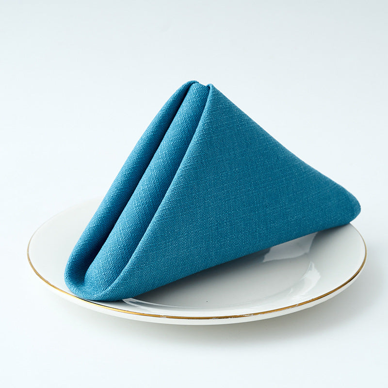 Premium Textured Linen-Blend Dinner Napkin With Hotel-Style Hem