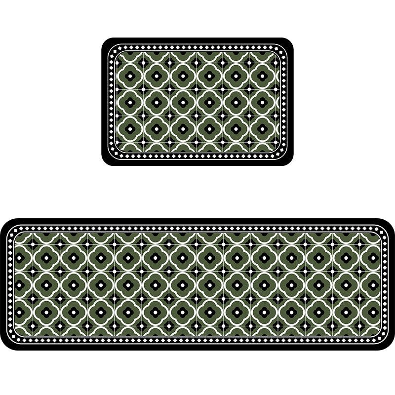 Geometric Pattern Bathroom Mat Set