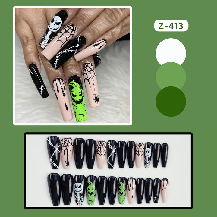 Themed Halloween Press-On Nail Art Set Kalsten