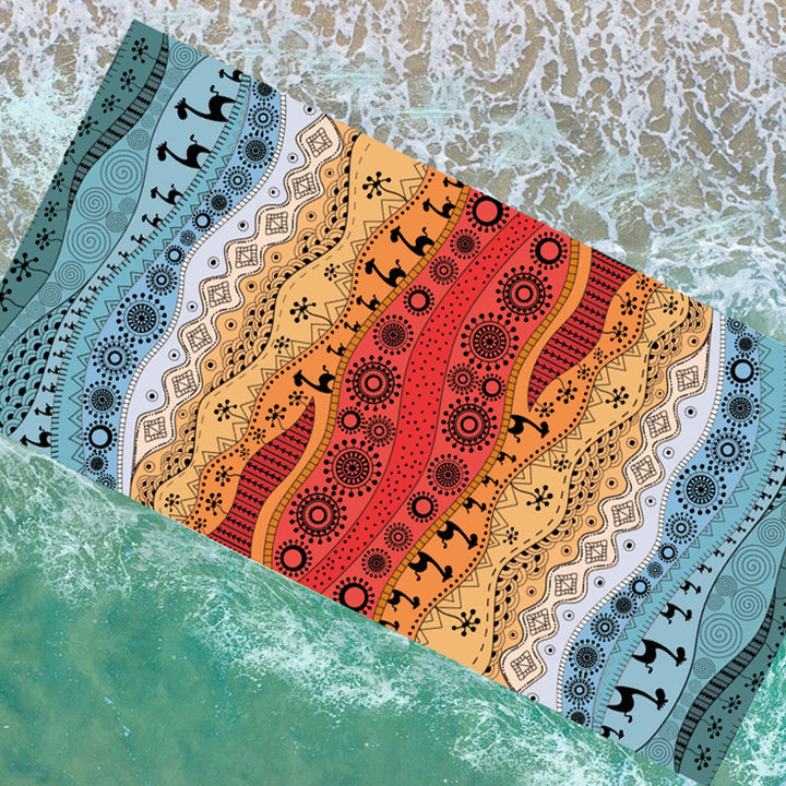 Beach towel with unique graphic pattern Kalsten