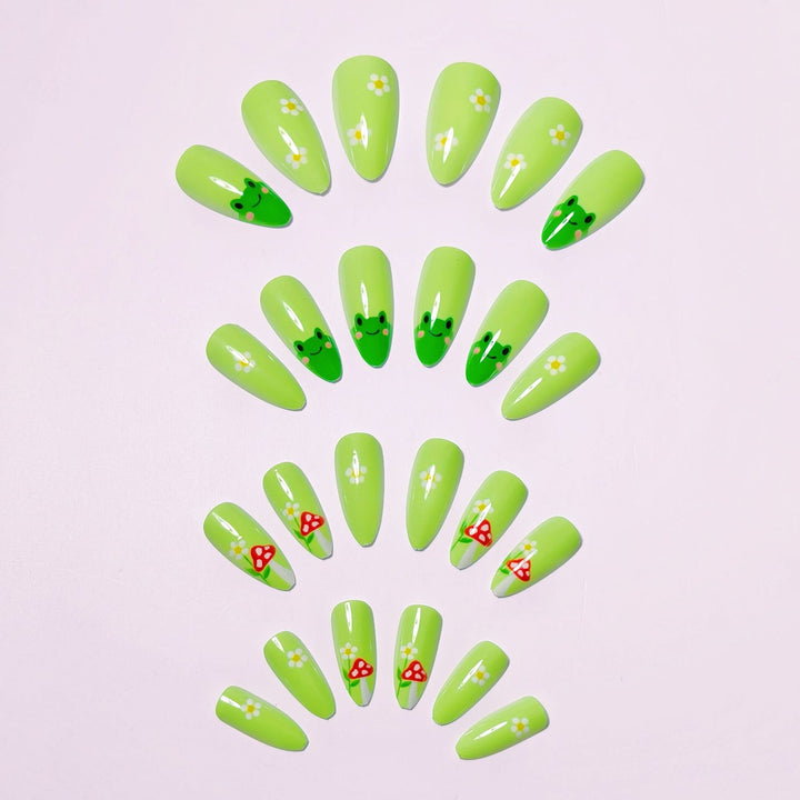 Whimsical Nature-Themed Nail Art Kalsten