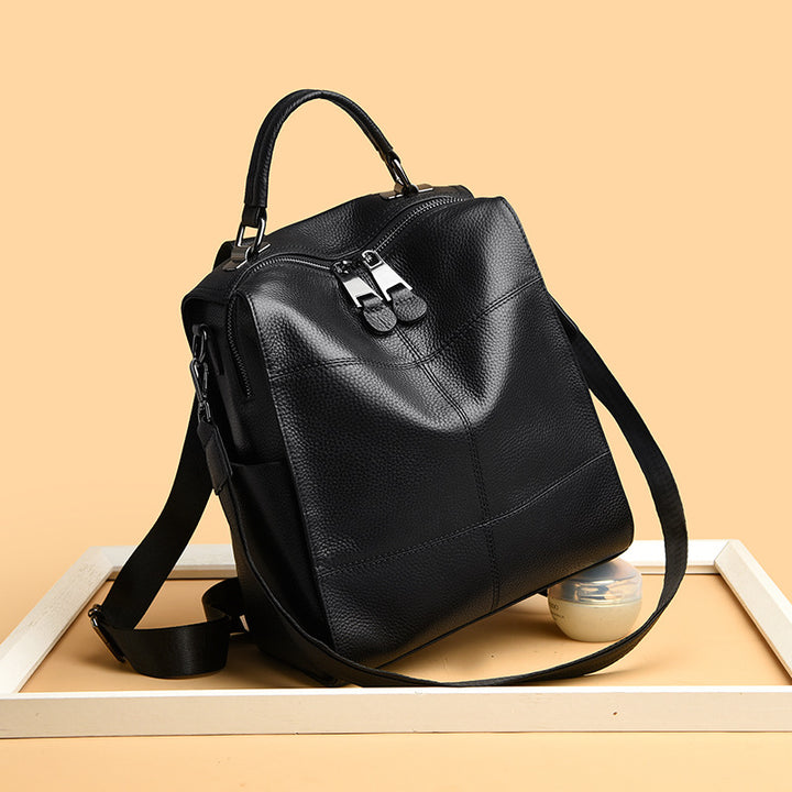 Versatile Multi-Functional Leather Backpack Kalsten