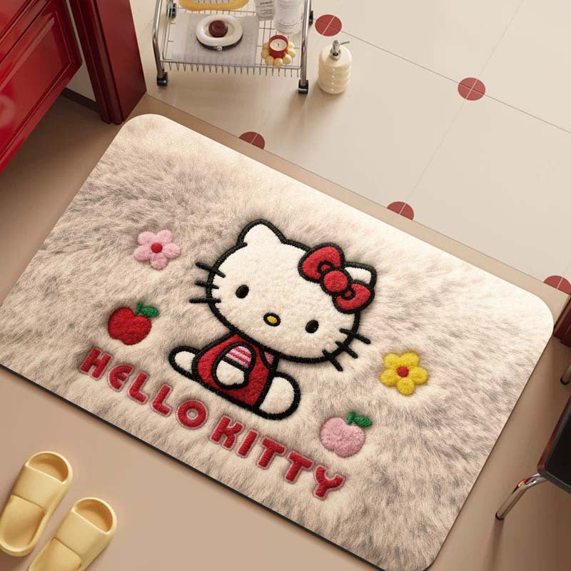 Cartoon-Themed Plush Area Mat