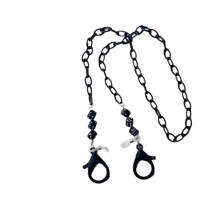 Fashionable glasses holder chain made of plastic with colorful beads Kalsten