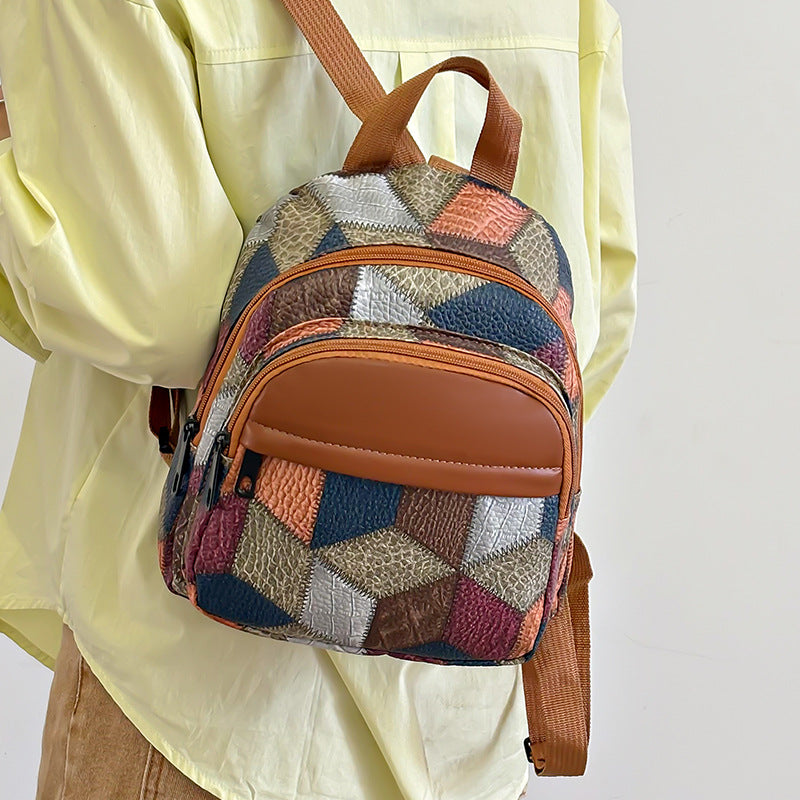 Geometric Pattern Mini Backpack Kalsten