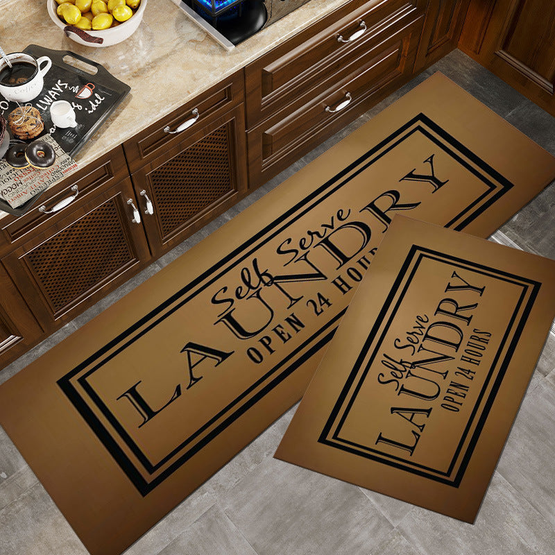 Vintage-Inspired Laundry Room Area Mat Kalsten