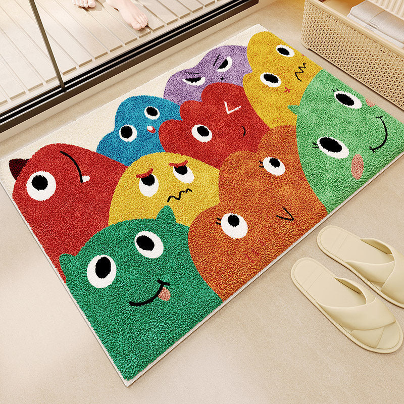 Fun Monster-Themed Bathroom Mat Kalsten