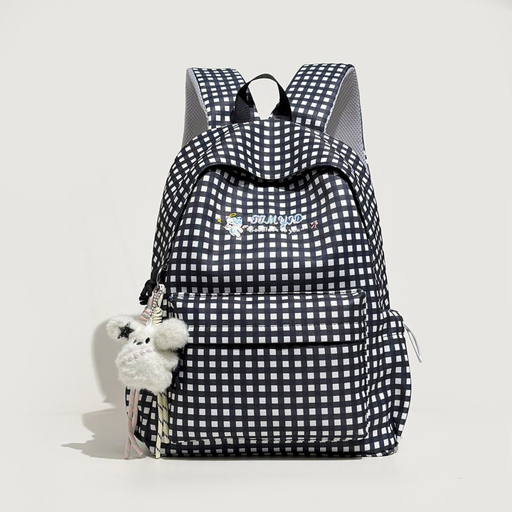 Cute Gingham Patterned Backpack Kalsten