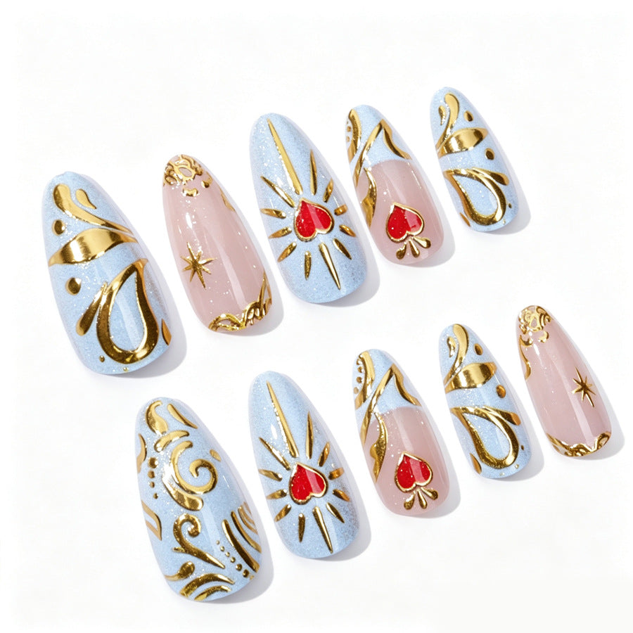 Artistic Decorative Press-On Nails Kalsten