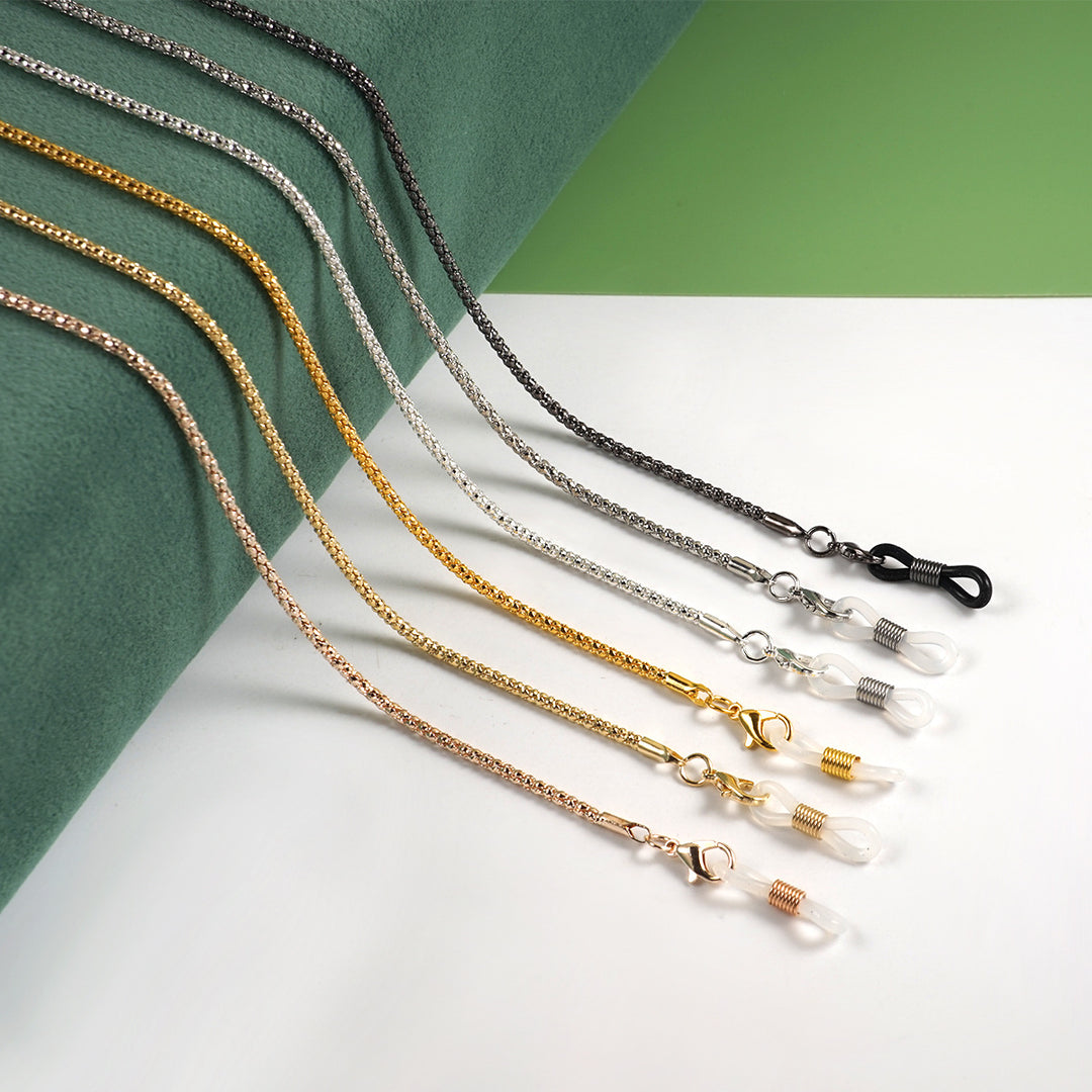 Elegant Gold Metal Eyewear Chain Kalsten