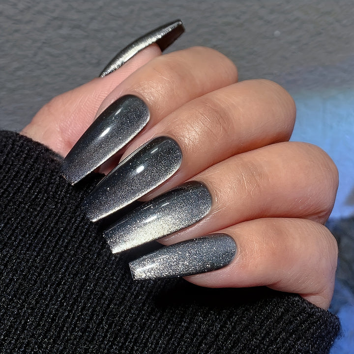 Long Coffin Shaped Press-On Nails