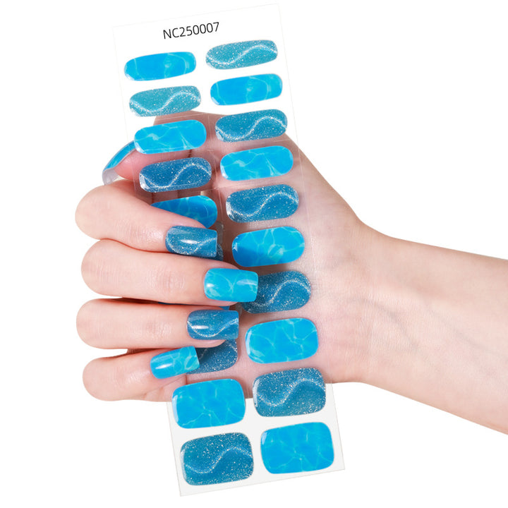 Glitter-Finish Nail Wraps