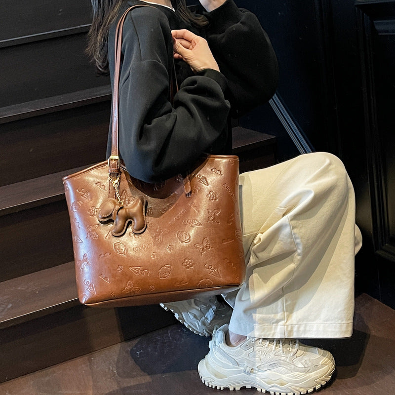 Textured Leather Tote Kalsten