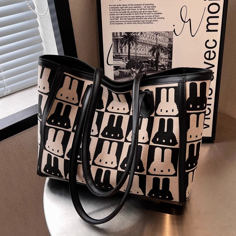Playful Patterned Tote Bag Kalsten