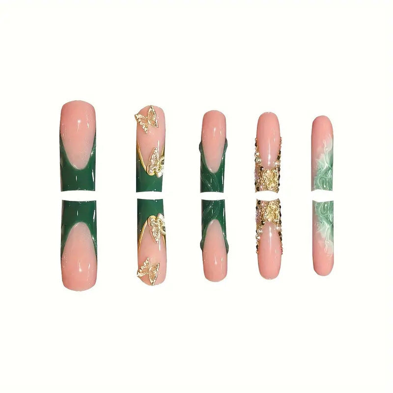 Elaborate Acrylic Nail Art Enhancements Kalsten