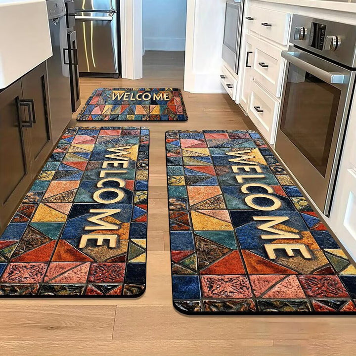 Stone-Inspired Decorative Area Mat Kalsten