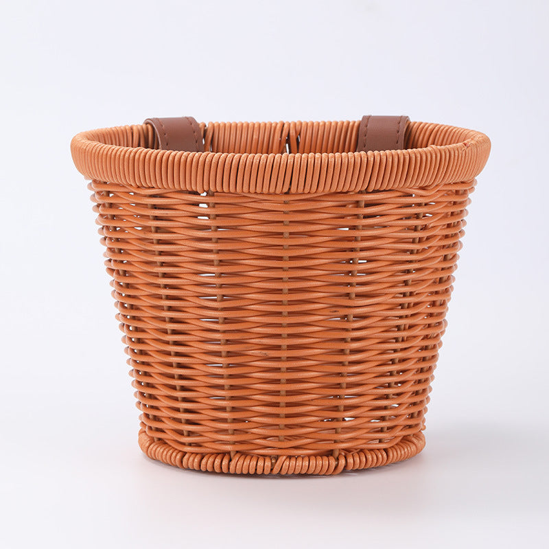 Women’s modern and stylish storage basket with leather handles Kalsten