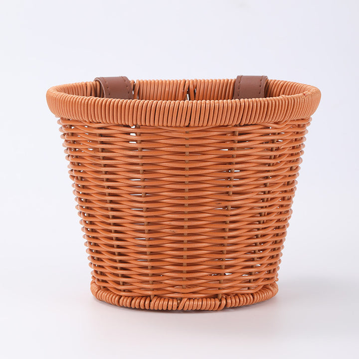 Women’s modern and stylish storage basket with leather handles Kalsten