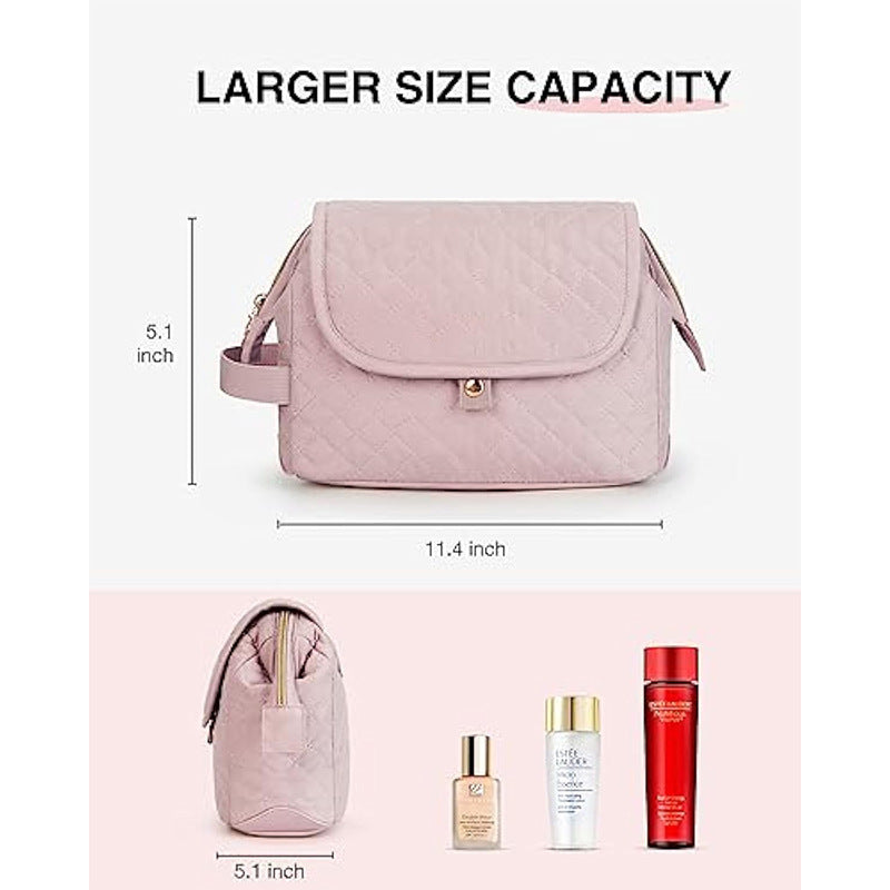 Elegant Cosmetic Organizer Bag with Inserted Compartment System Kalsten